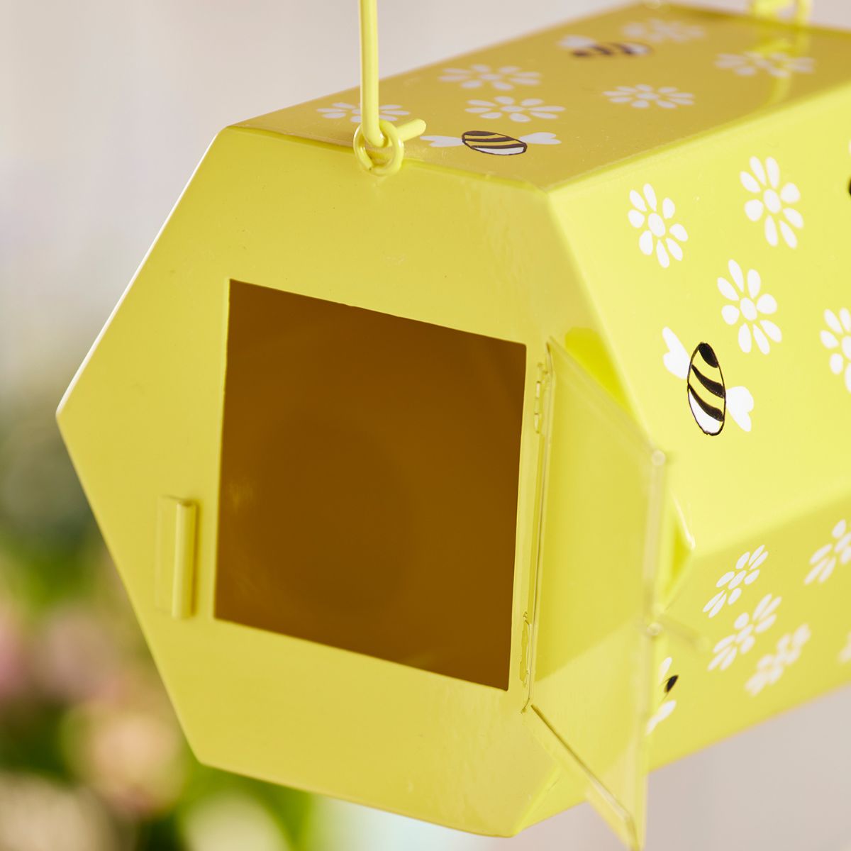 Bee Birdhouse Hand Painted Garden Namaste Fair trade