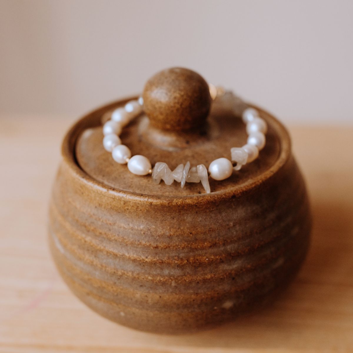 Pearl and Green Stone Bracelet Jewellery Nepal Leprosy Fellowship