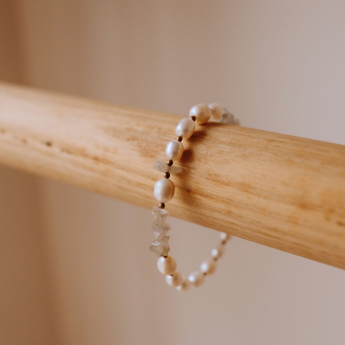 Pearl and Green Stone Bracelet Jewellery Nepal Leprosy Fellowship