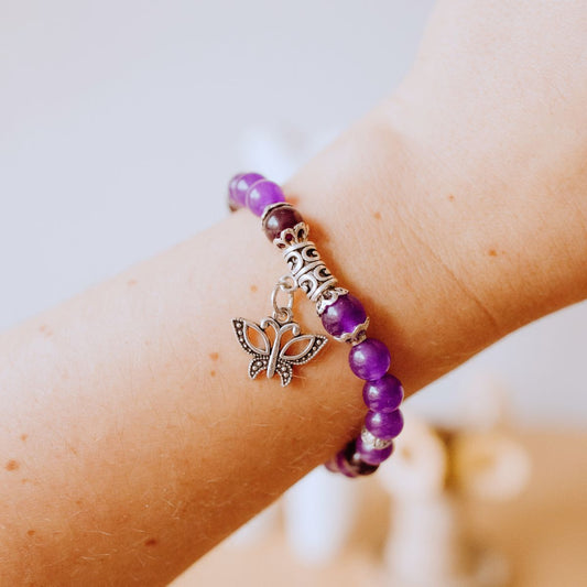 Purple Amethyst Bracelet Jewellery Nepal Leprosy Fellowship