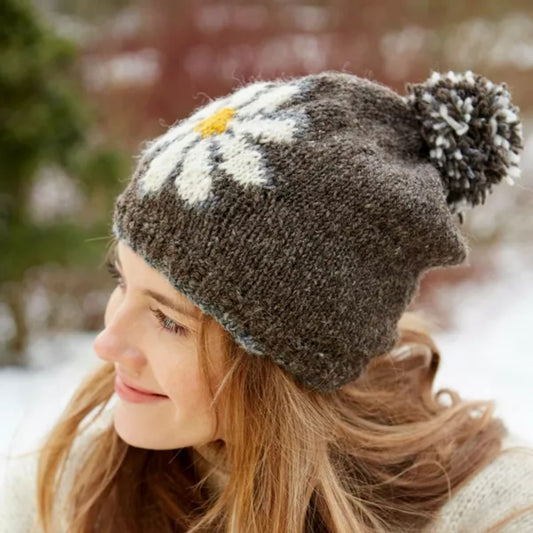 Daisy Bobble Beanie Fashion Pachamama Ltd