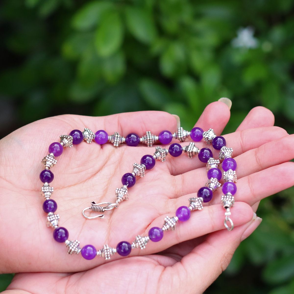 Violet Amethyst Necklace Jewellery Nepal Leprosy Fellowship