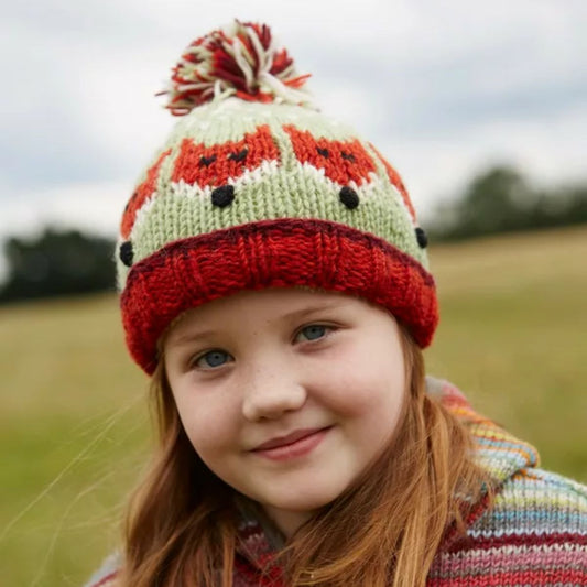Kids Animal Bobble Fox Hat Fashion Pachamama Ltd