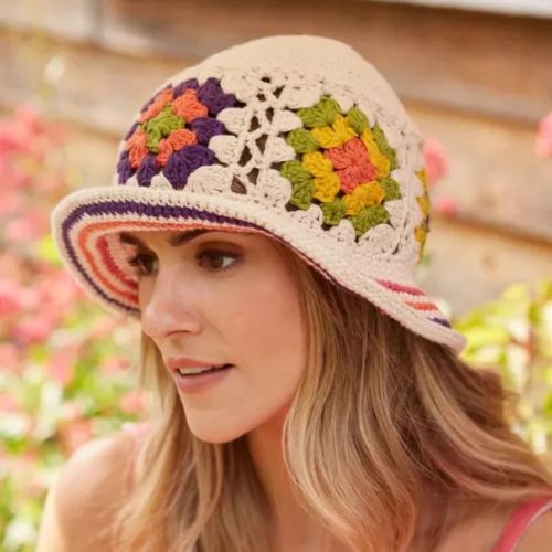 Woodstock Cotton Bucket Hat Fashion Pachamama Ltd
