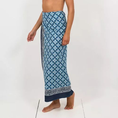 Hand Printed Cotton Sarong Fashion & Accessories Pachamama Ltd