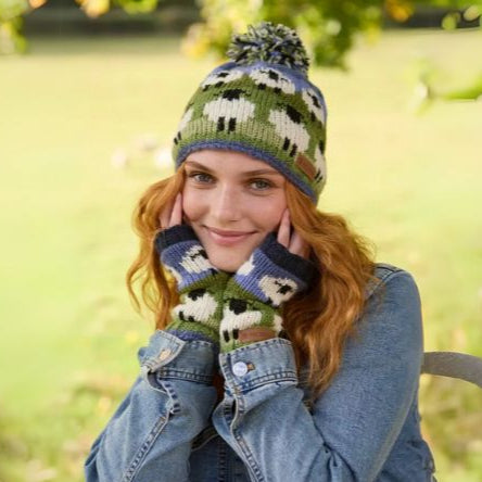 Flock of Sheep Bobble Beanie Fashion Pachamama Ltd