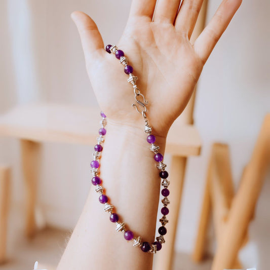 Violet Amethyst Necklace Jewellery Nepal Leprosy Fellowship
