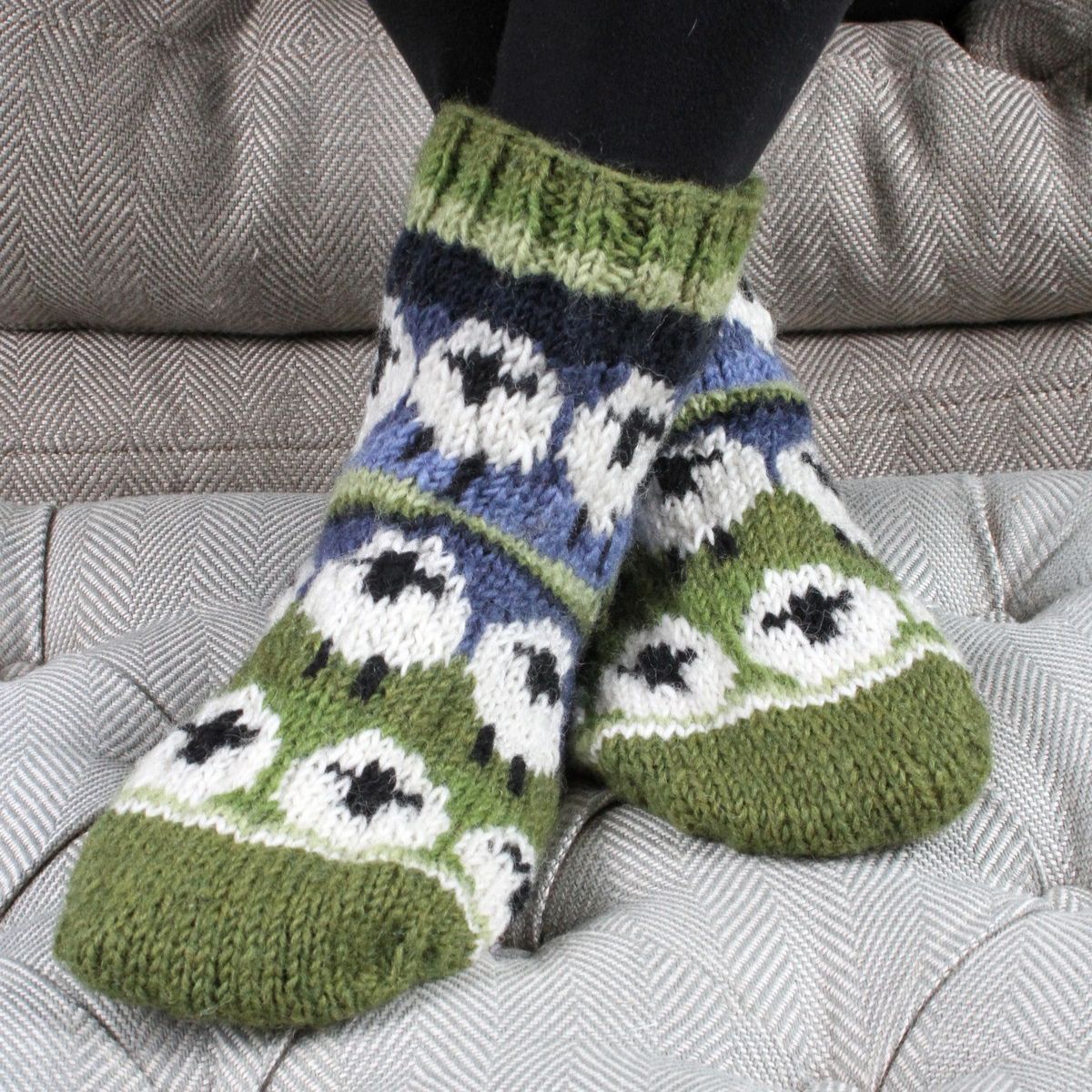 Flock of Sheep Sofa Socks Fashion & Accessories Pachamama Ltd