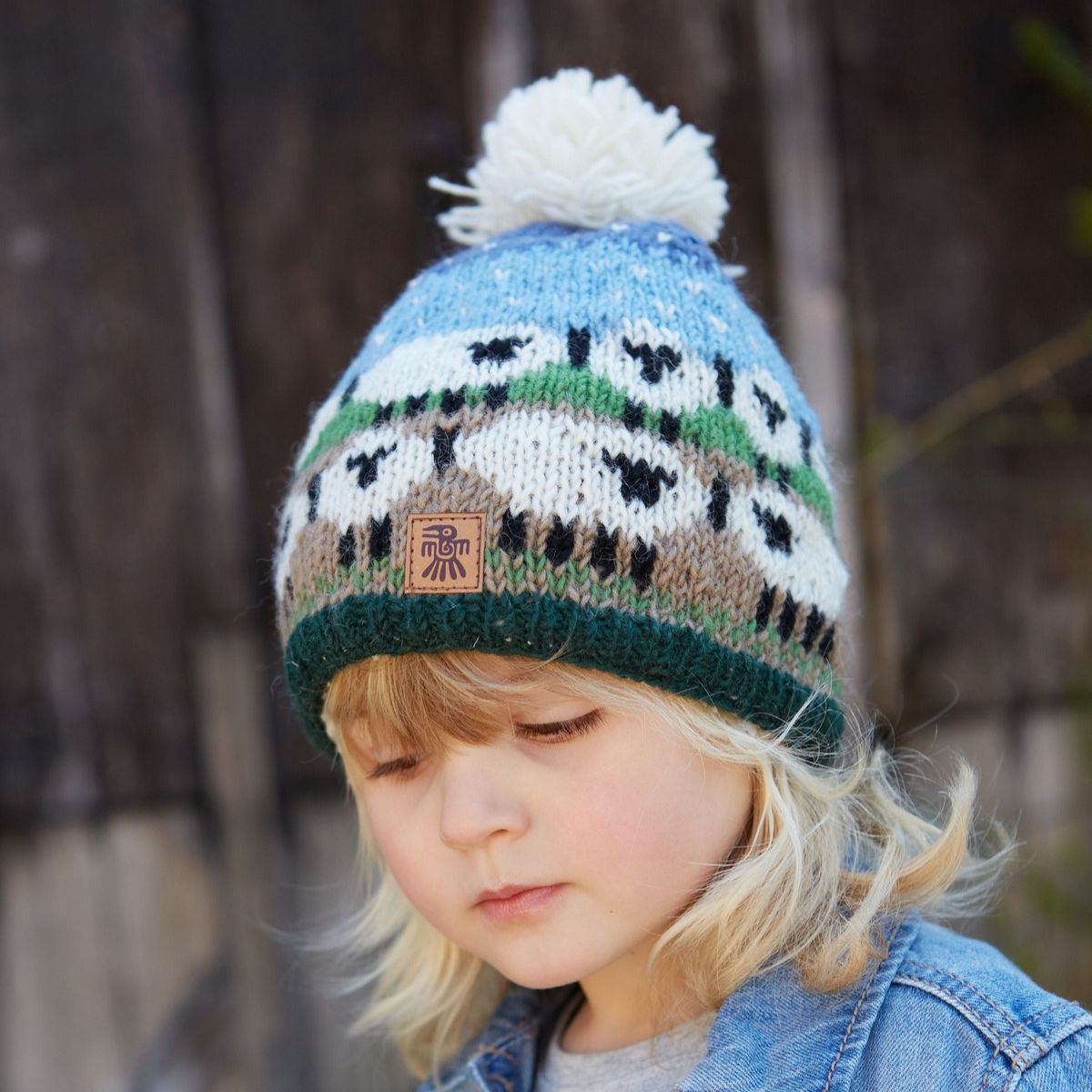 Kids Snowy Sheep Bobble Beanie Fashion & Accessories Pachamama Ltd