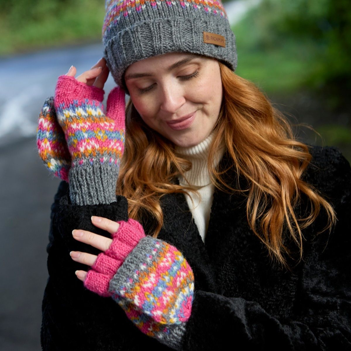 Iona Glove & Mitts Pink Gloves Pachamama Ltd