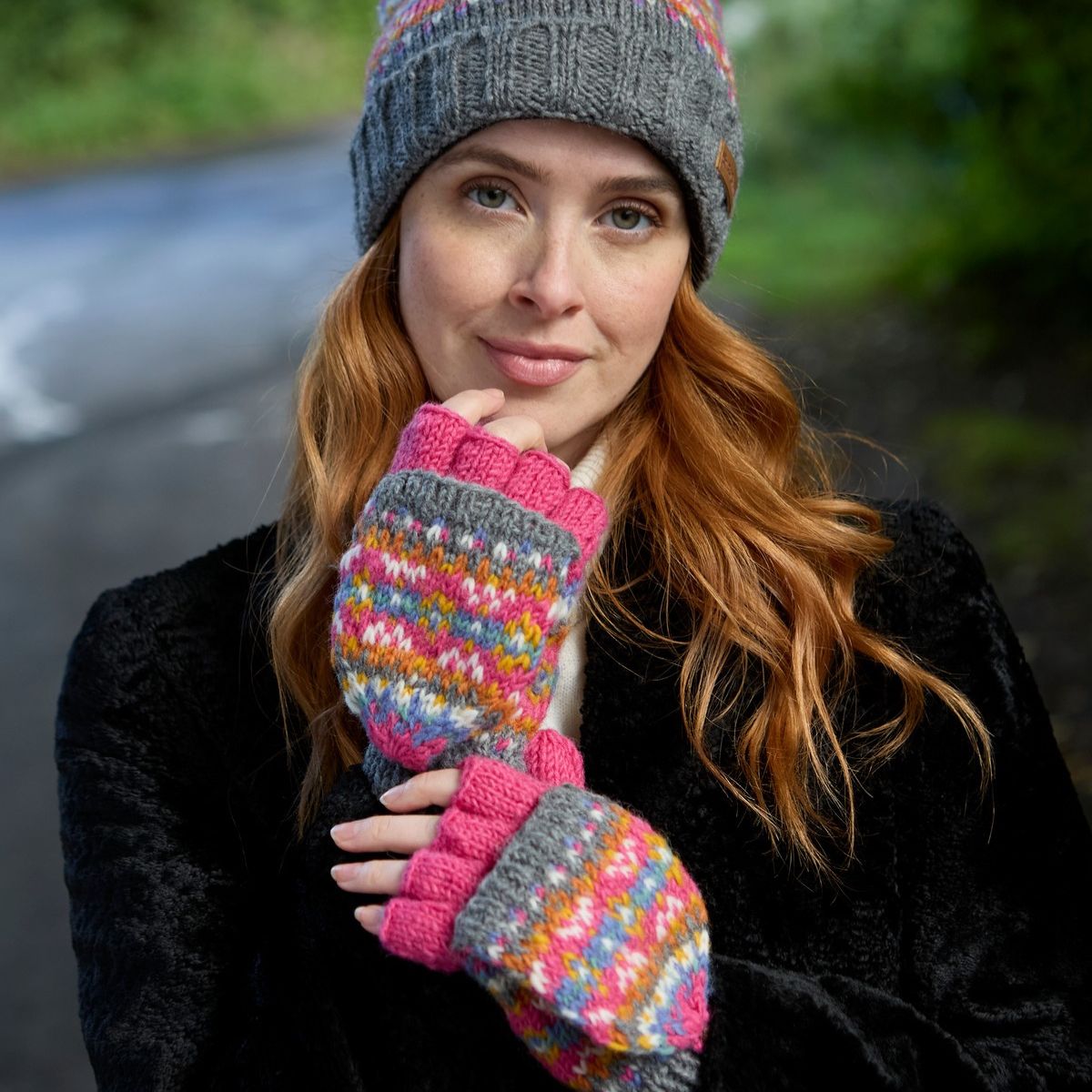 Iona Glove & Mitts Pink Gloves Pachamama Ltd