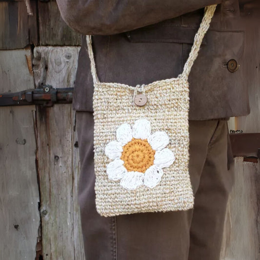 Hemp & Cotton Cross Body Bag Bags & Wallets Pachamama Ltd
