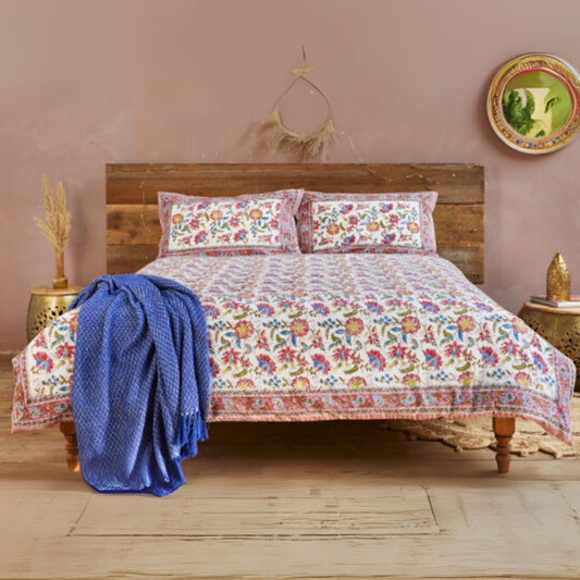 Joshika Handblock Duvet Cover Set Homeware Namaste Fair trade