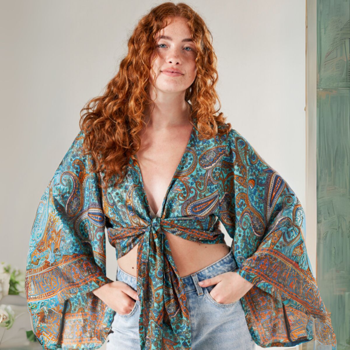 Sari Wrap Top Fashion Namaste Fair trade