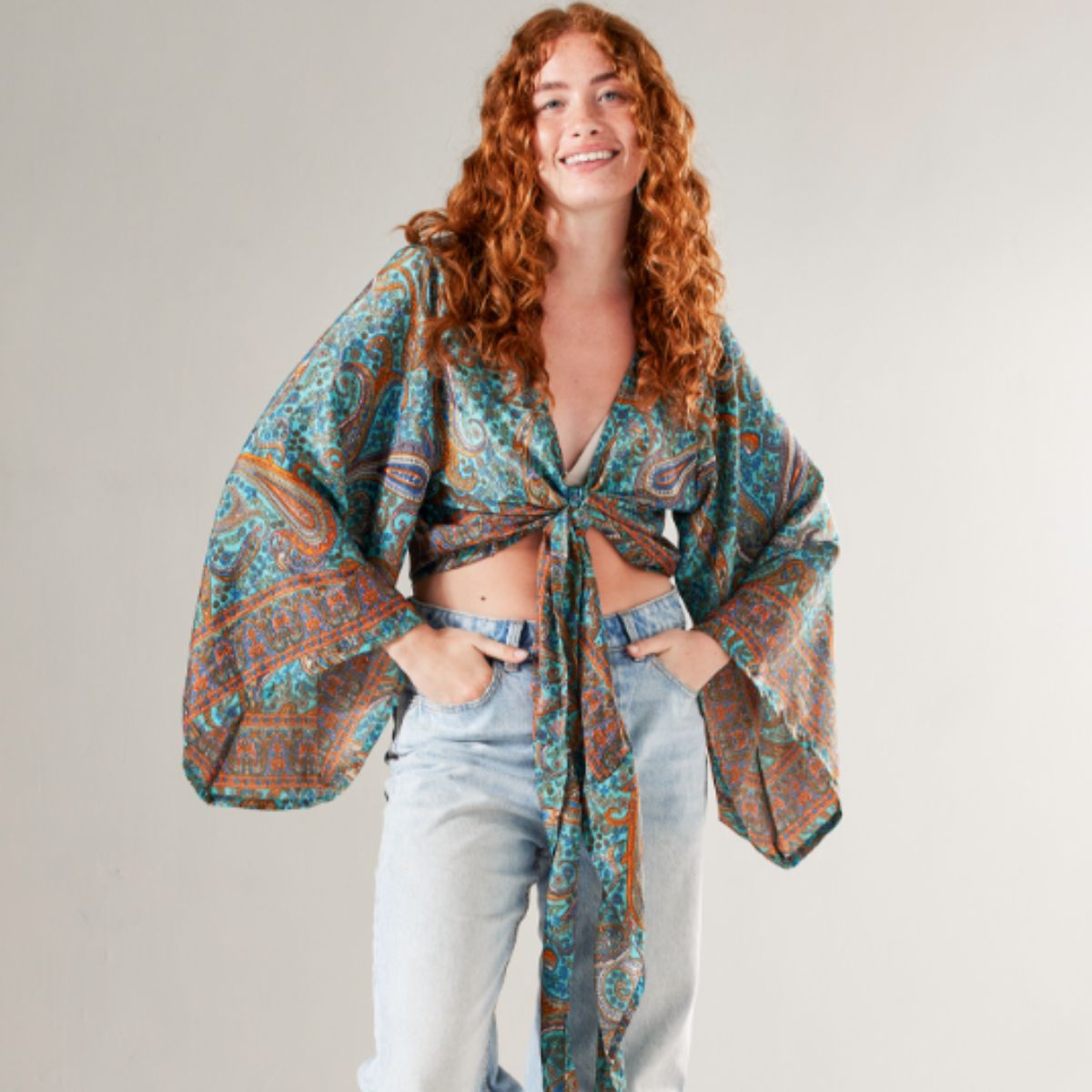 Sari Wrap Top Fashion Namaste Fair trade