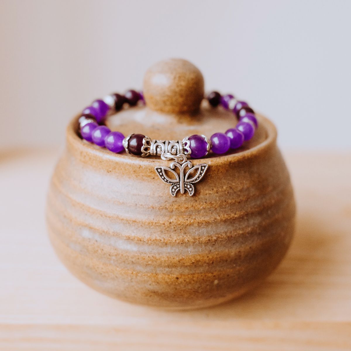 Purple Amethyst Bracelet Jewellery Nepal Leprosy Fellowship