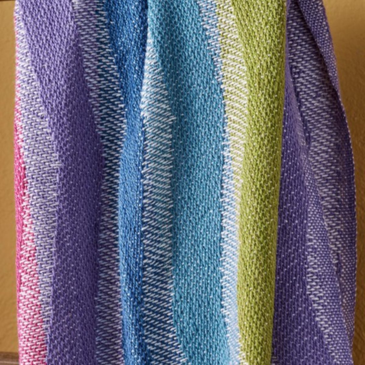 Recycled Bottles Rainbow Zigzag Throw Homeware Namaste Fair trade