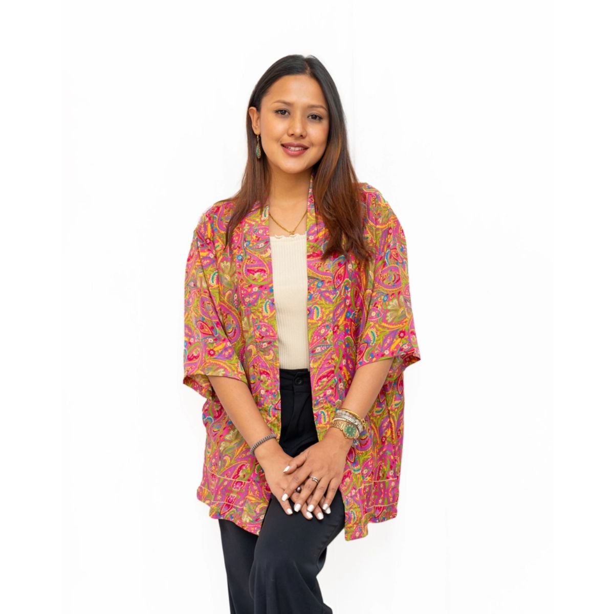 Short Sleeve Assorted Kimono Fashion LOLO
