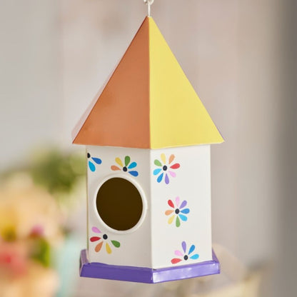 Rainbow Flower Birdhouse Homeware Namaste Fair trade