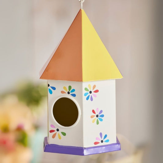 Rainbow Flower Birdhouse Homeware Namaste Fair trade