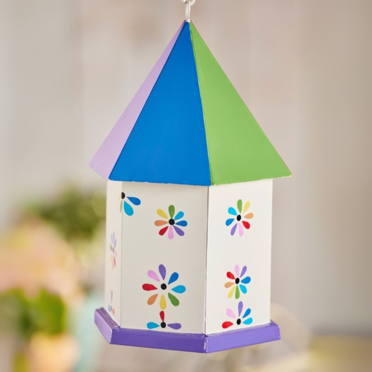 Rainbow Flower Birdhouse Homeware Namaste Fair trade