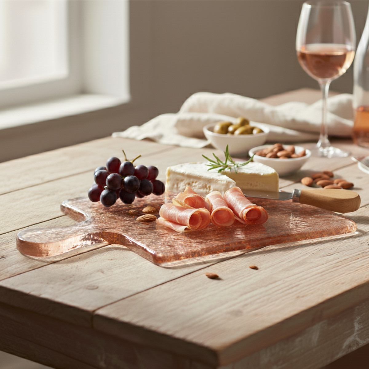 Hammered Glass Serving Board Dining Creative Women Pty Ltd